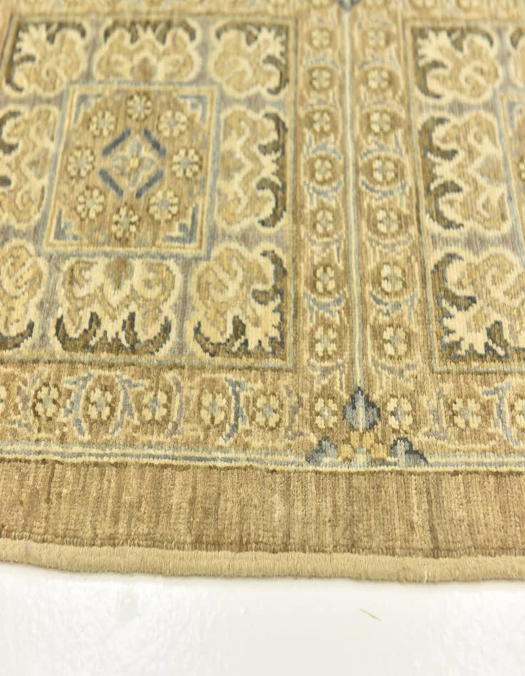 Detail image of  5' 8 x 8'  Hand Knotted Peshawar Ziegler Rug