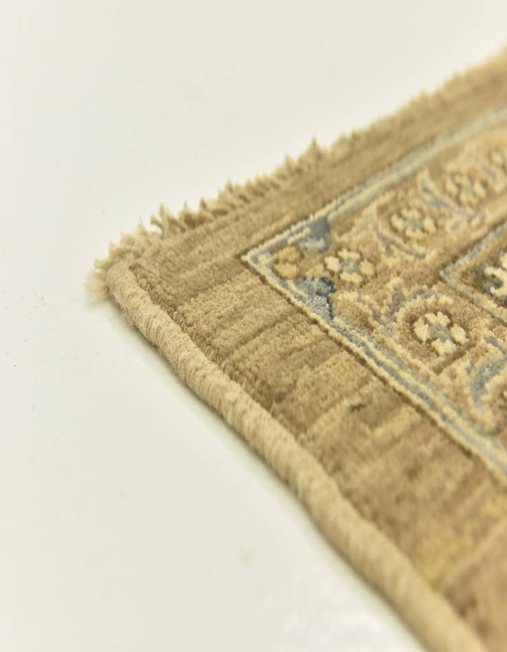 Detail image of  5' 8 x 8'  Hand Knotted Peshawar Ziegler Rug