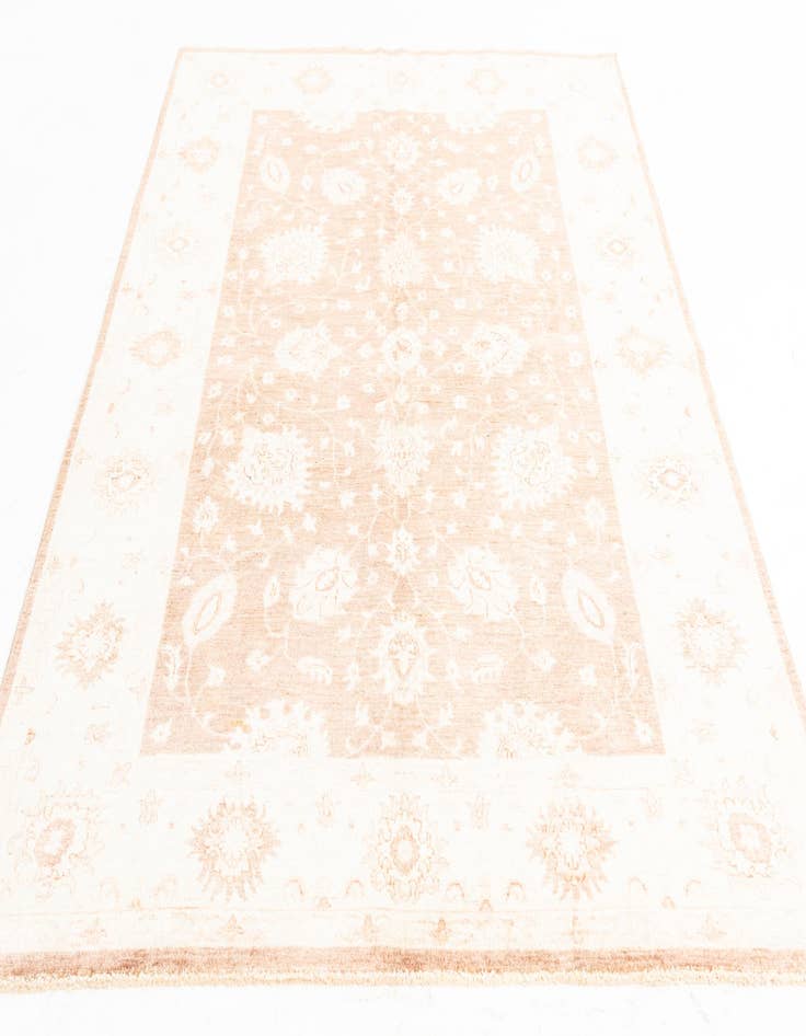 Detail image of  5' 7 x 8' 3  Hand Knotted Peshawar Ziegler Rug