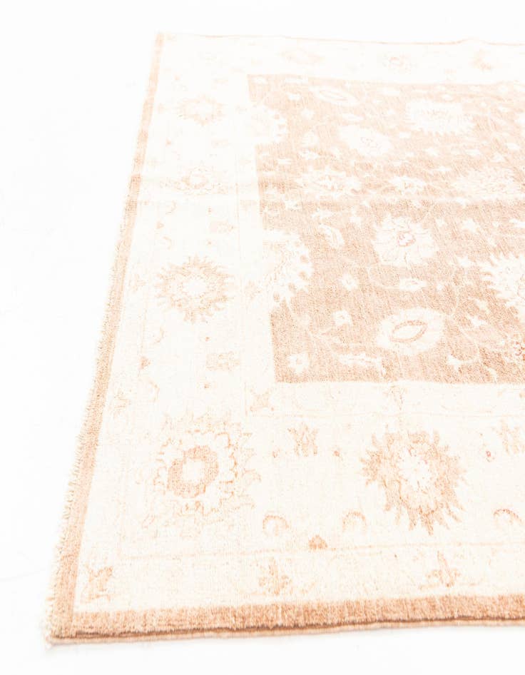 Detail image of  5' 7 x 8' 3  Hand Knotted Peshawar Ziegler Rug