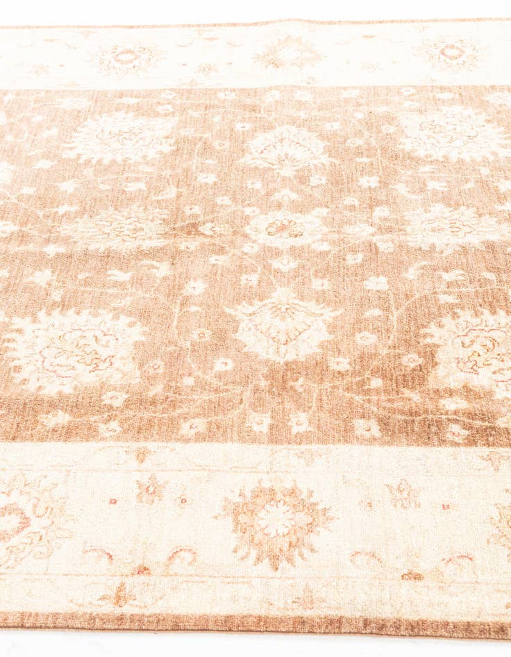 Detail image of  5' 7 x 8' 3  Hand Knotted Peshawar Ziegler Rug