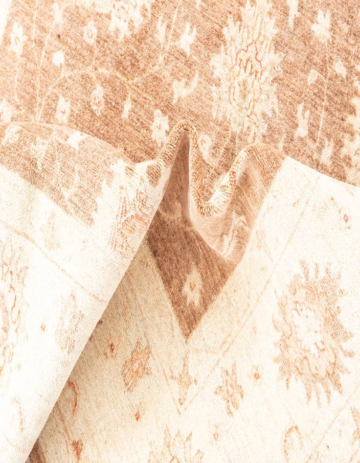 Detail image of  5' 7 x 8' 3  Hand Knotted Peshawar Ziegler Rug