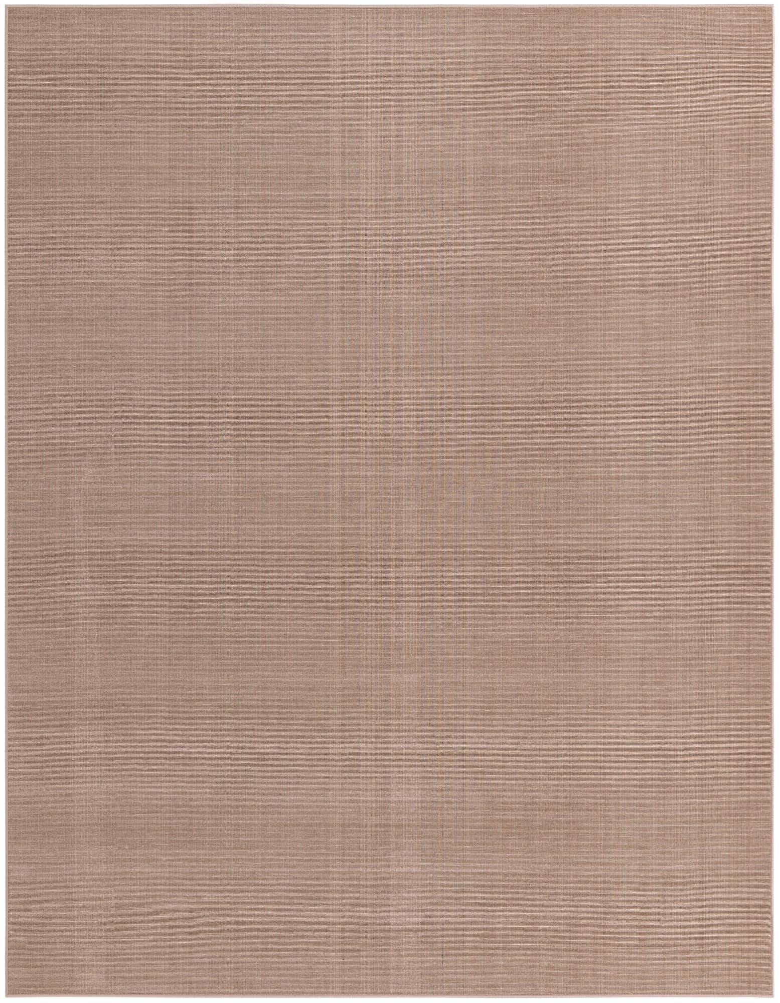 A rectangular 8x10 brown flatweave rug with a subtle textured pattern, ideal for a living room or office.