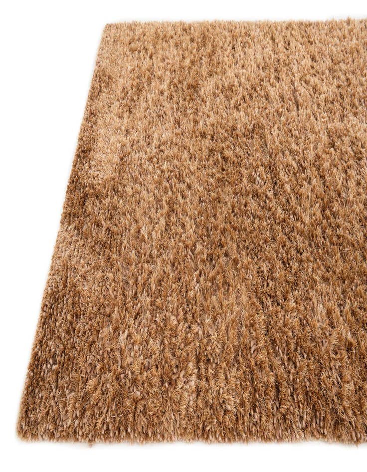 Detail image of  5' x 6' 10  Hand Knotted Solid Shag Oriental Rug