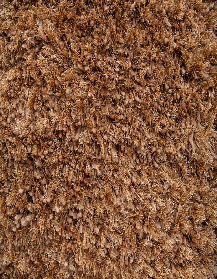 Detail image of  5' x 6' 10  Hand Knotted Solid Shag Oriental Rug