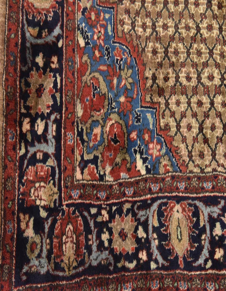 Detail image of  5' 6 x 9' 5  Hand Knotted Songhor Persian Wool Rug