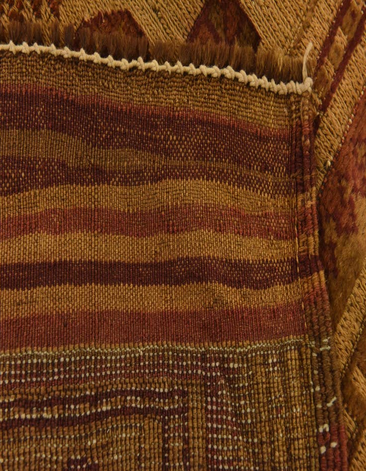 Detail image of  5' 10 x 8' 8  Hand Knotted Sumak Wool Rug