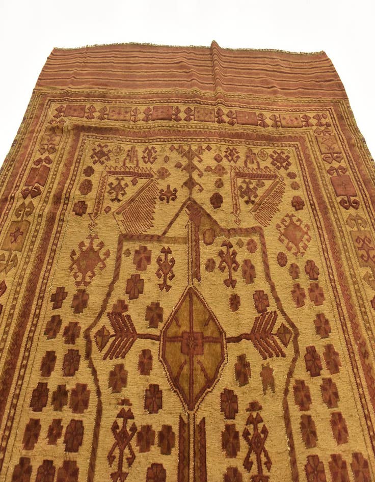 Detail image of  5' 10 x 8' 8  Hand Knotted Sumak Wool Rug