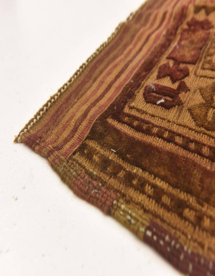 Detail image of  5' 10 x 8' 8  Hand Knotted Sumak Wool Rug