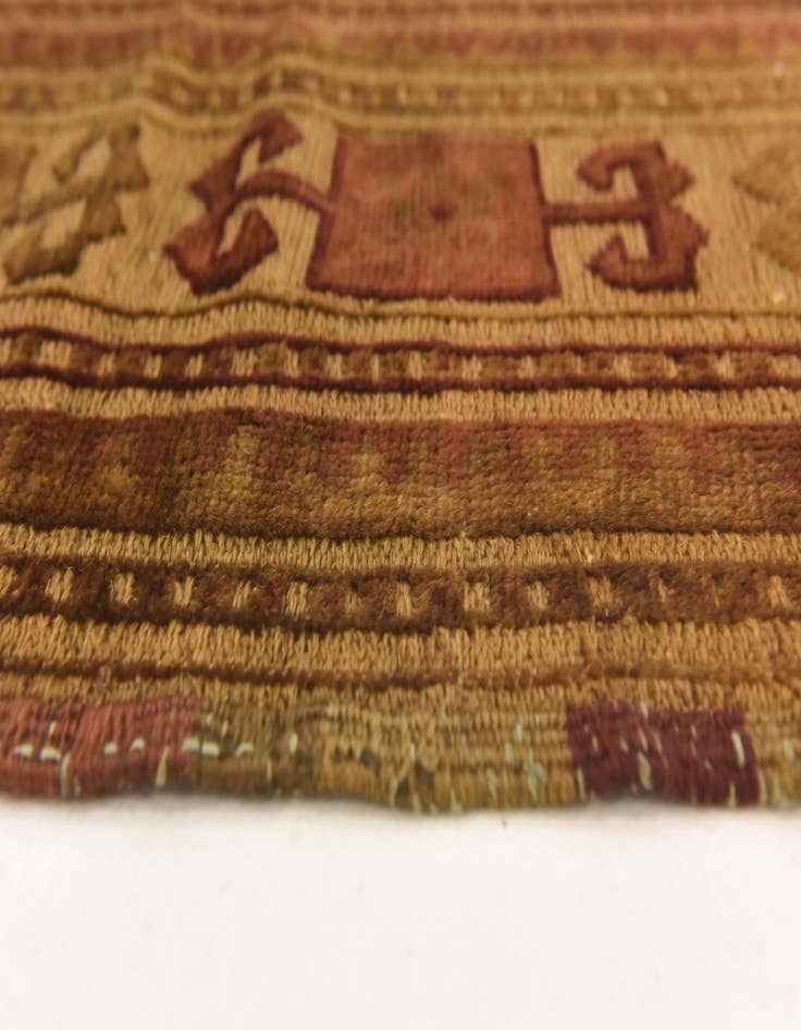 Detail image of  5' 10 x 8' 8  Hand Knotted Sumak Wool Rug