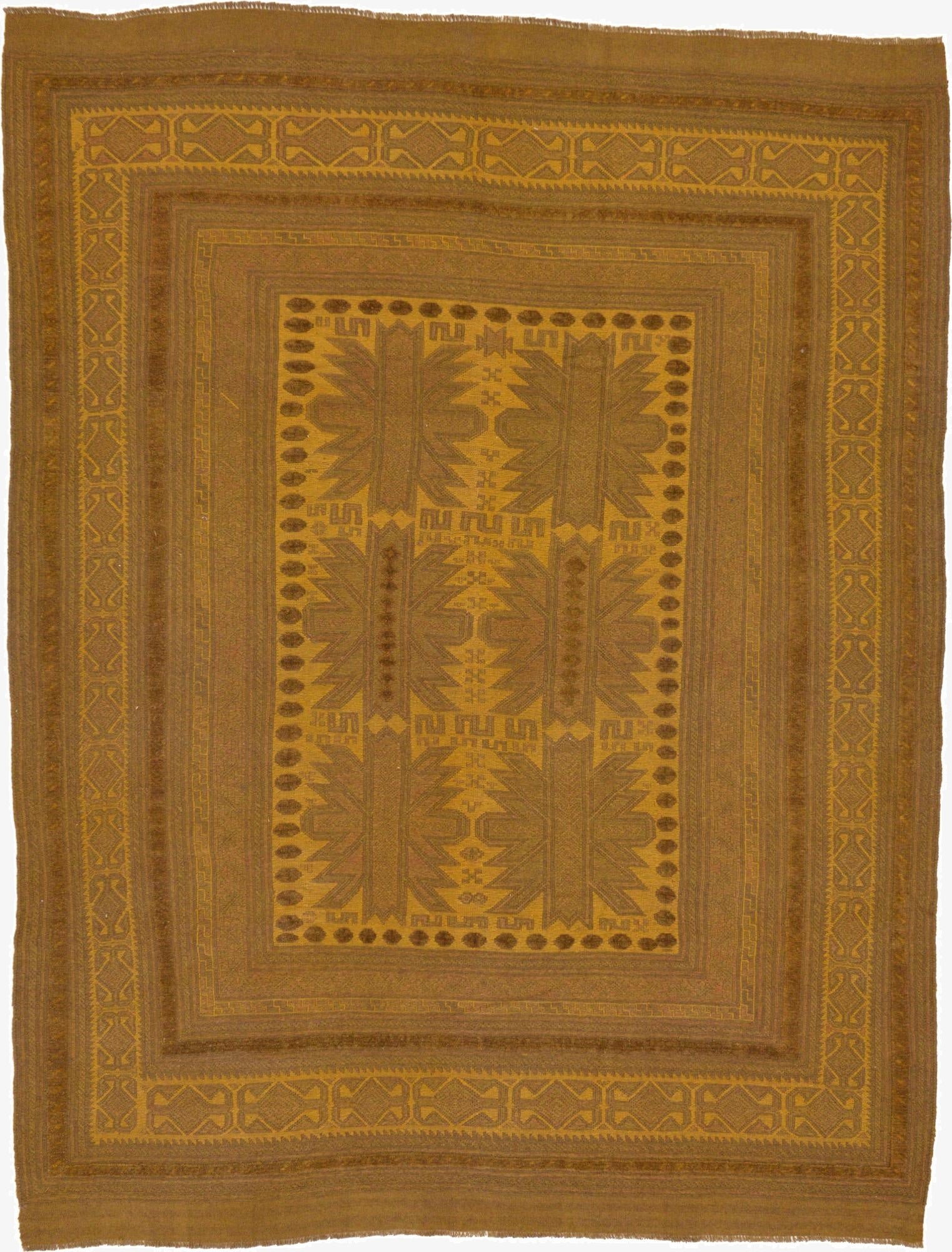  6' 4 x 8' 3  Hand Woven Sumak Wool Rug
