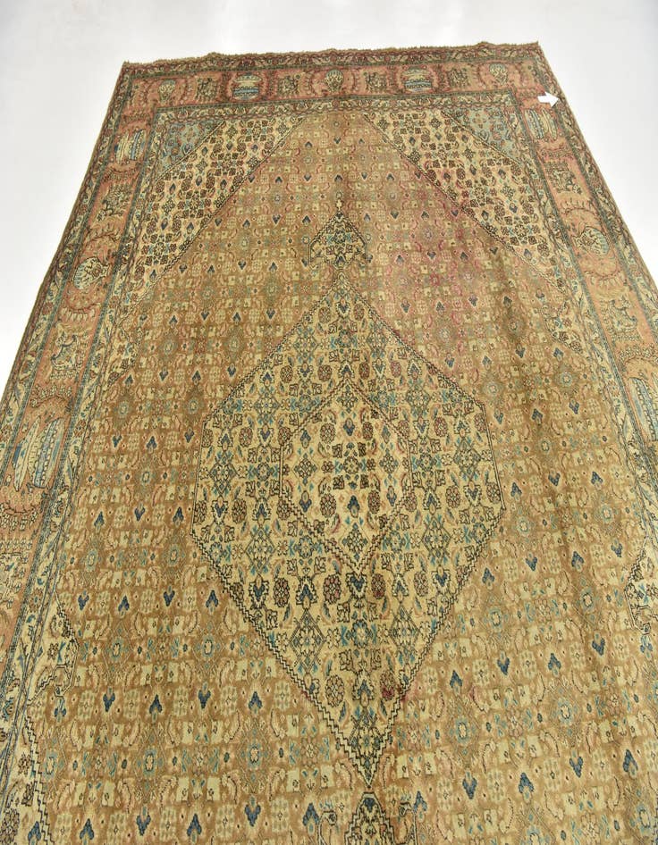 Detail image of  9' 7 x 13'  Hand Knotted Tabriz Persian Wool Rug