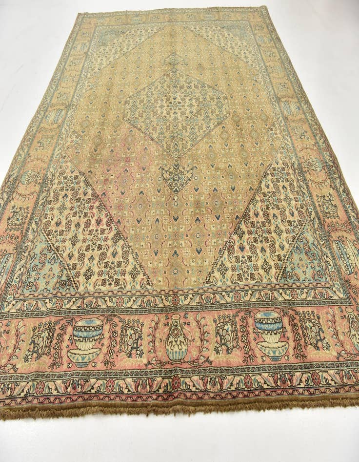 Detail image of  9' 7 x 13'  Hand Knotted Tabriz Persian Wool Rug