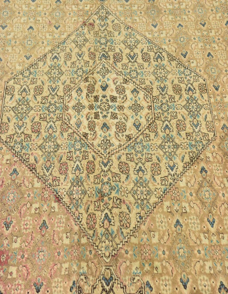 Detail image of  9' 7 x 13'  Hand Knotted Tabriz Persian Wool Rug