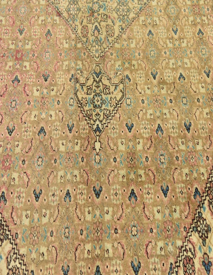 Detail image of  9' 7 x 13'  Hand Knotted Tabriz Persian Wool Rug