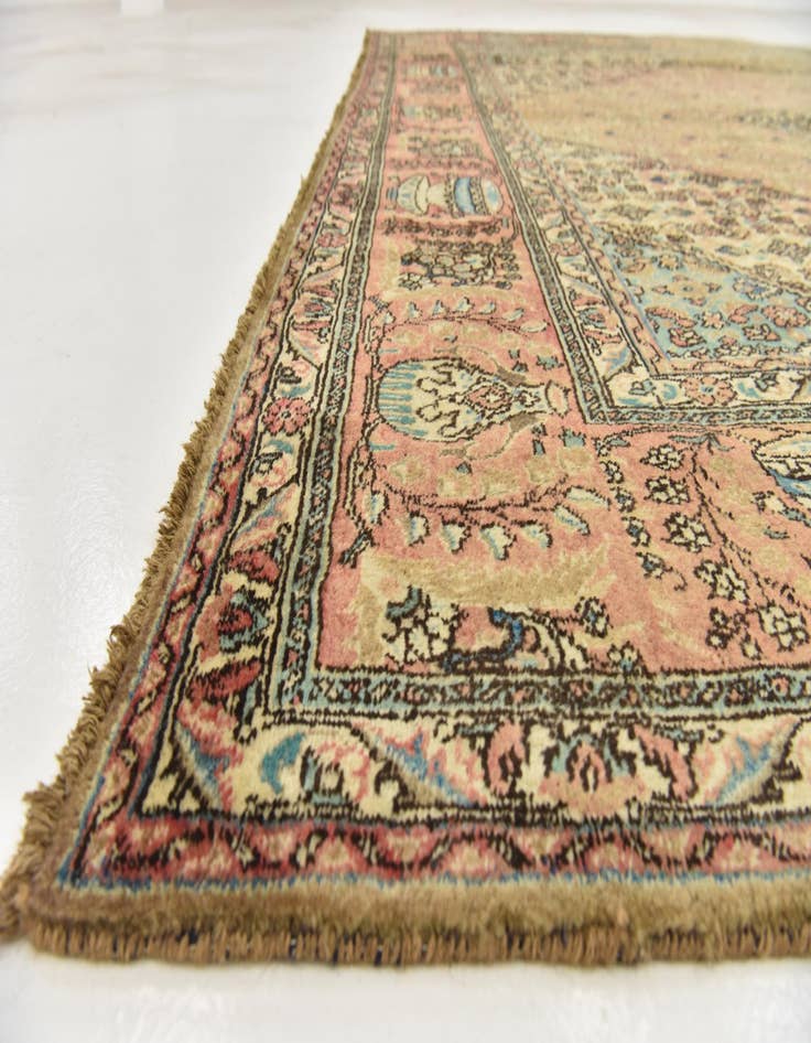 Detail image of  9' 7 x 13'  Hand Knotted Tabriz Persian Wool Rug