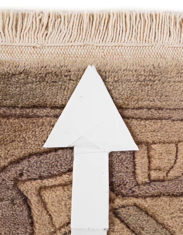 Detail image of  8' 1 x 9' 11  Hand Knotted Tibet Wool Rug