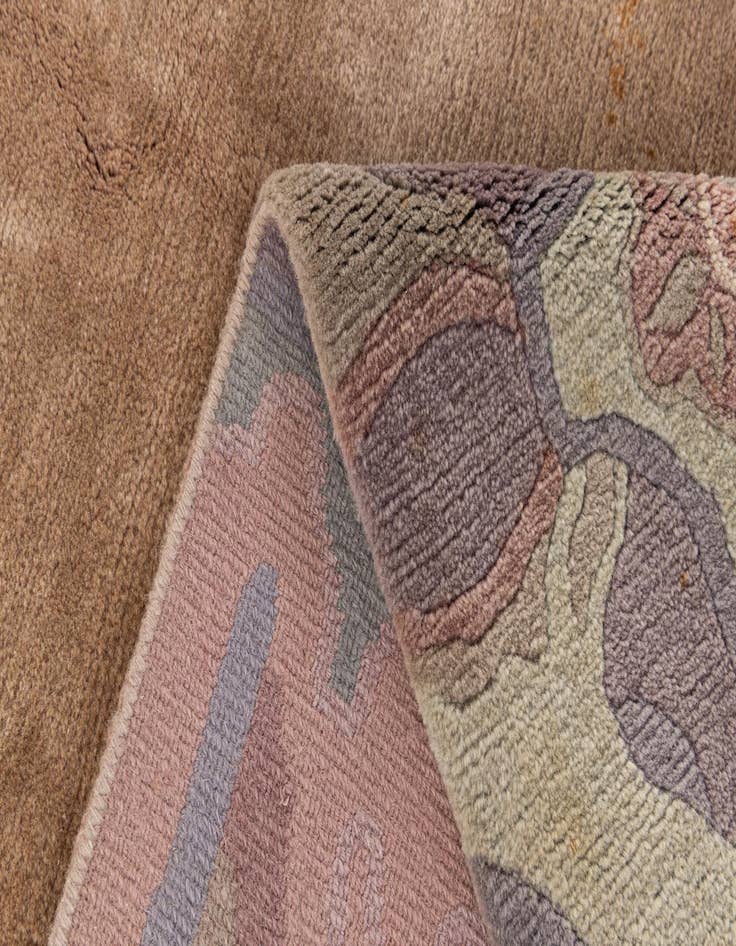 Detail image of  5' 8 x 7' 8  Hand Knotted Tibet Wool Rug