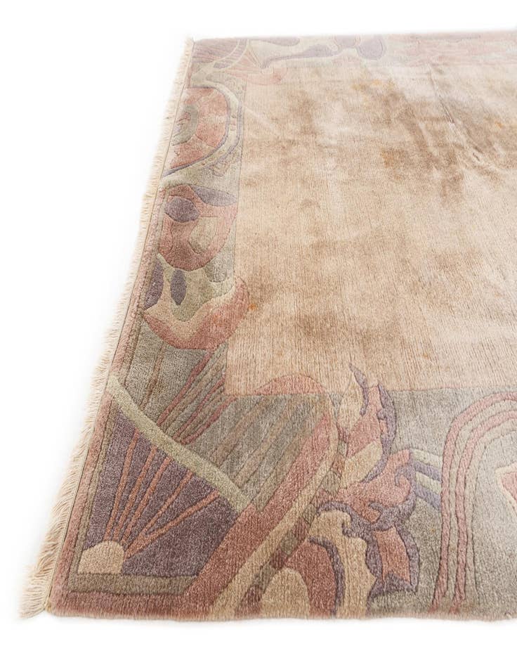 Detail image of  5' 8 x 7' 8  Hand Knotted Tibet Wool Rug