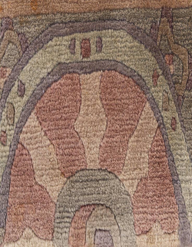 Detail image of  5' 8 x 7' 8  Hand Knotted Tibet Wool Rug