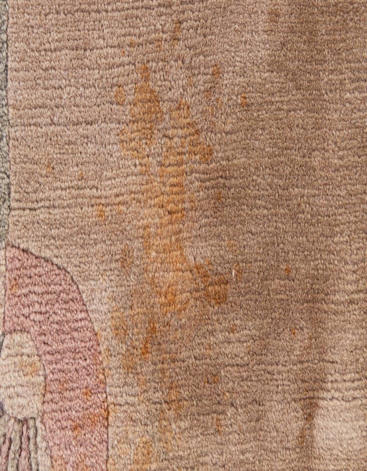 Detail image of  5' 8 x 7' 8  Hand Knotted Tibet Wool Rug