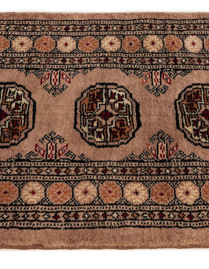 Detail image of  1' 10 x 3' 4  Hand Knotted Torkaman Persian Wool Rug