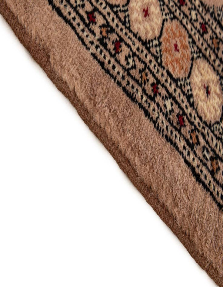 Detail image of  1' 10 x 3' 4  Hand Knotted Torkaman Persian Wool Rug