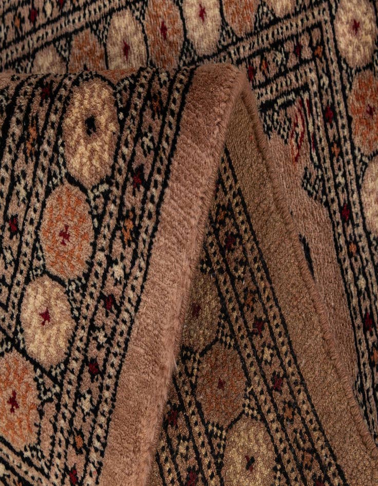 Detail image of  1' 10 x 3' 4  Hand Knotted Torkaman Persian Wool Rug