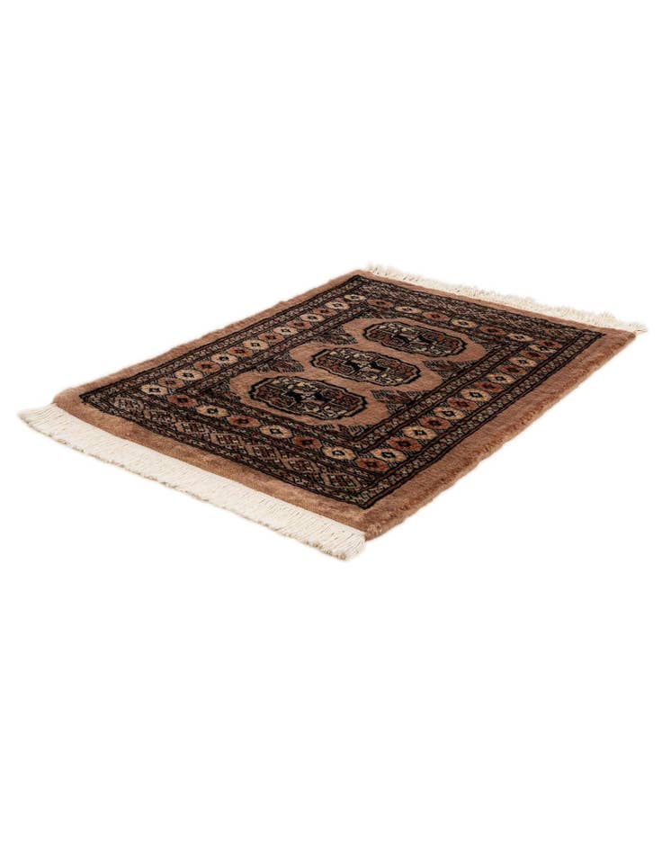 Detail image of  2' 1 x 2' 10  Hand Knotted Torkaman Persian Wool Rug