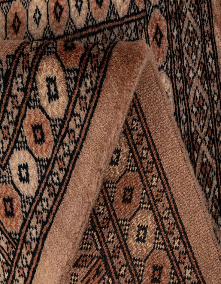Detail image of  2' 1 x 2' 10  Hand Knotted Torkaman Persian Wool Rug
