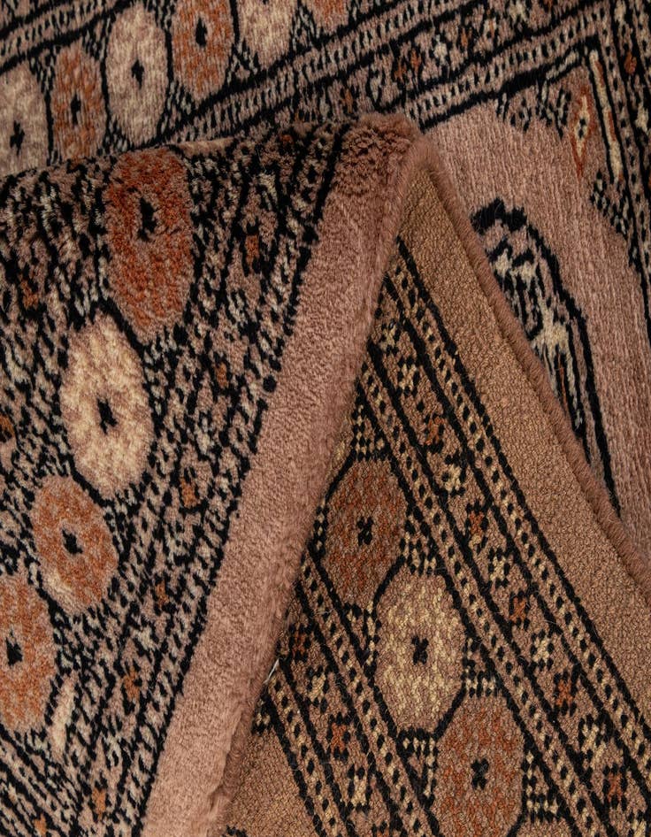 Detail image of  2' x 3' 2  Hand Knotted Torkaman Persian Wool Rug