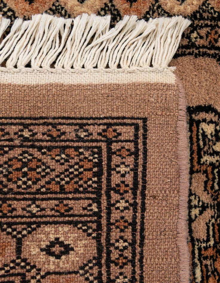 Detail image of  2' x 3'  Hand Knotted Torkaman Persian Wool Rug