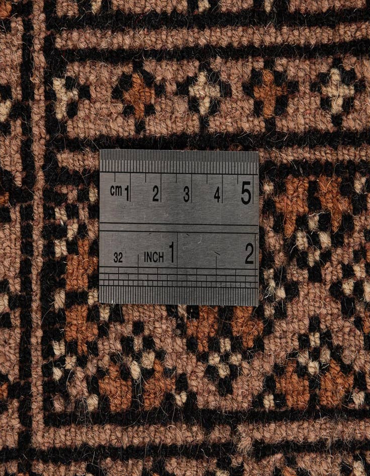 Detail image of  2' x 3'  Hand Knotted Torkaman Persian Wool Rug