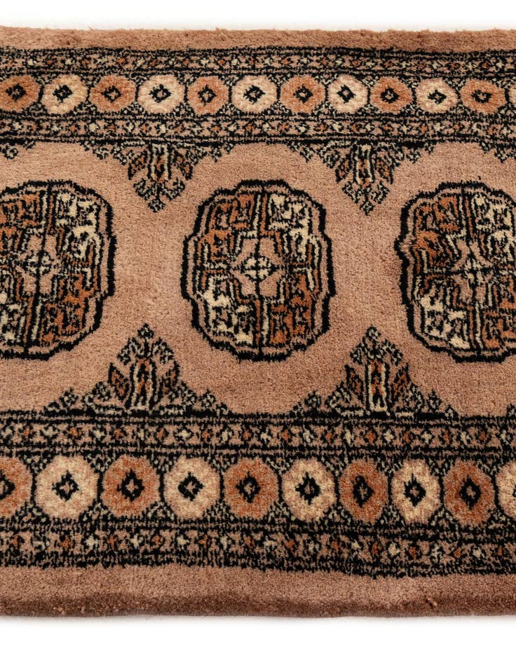 Detail image of  2' x 3'  Hand Knotted Torkaman Persian Wool Rug