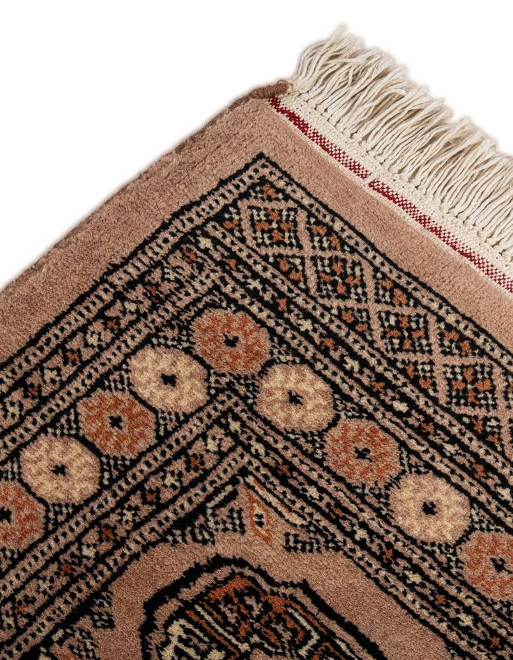 Detail image of  2' 2 x 3' 2  Hand Knotted Torkaman Persian Wool Rug