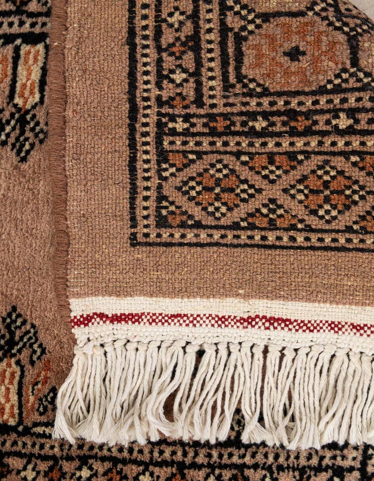 Detail image of  2' 2 x 3' 2  Hand Knotted Torkaman Persian Wool Rug