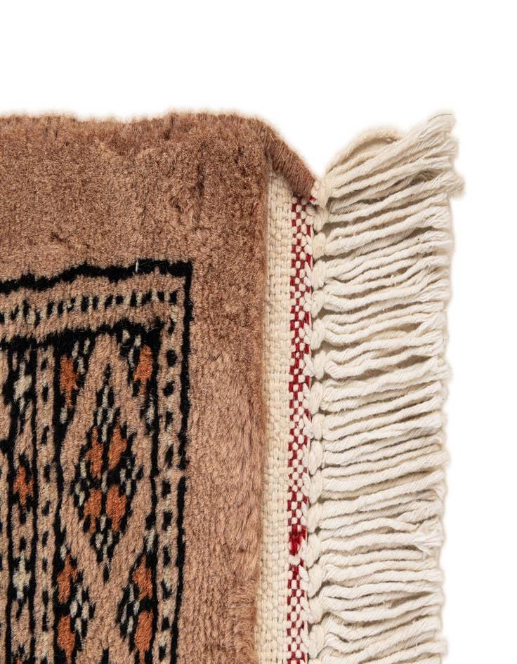 Detail image of  2' 2 x 3' 2  Hand Knotted Torkaman Persian Wool Rug