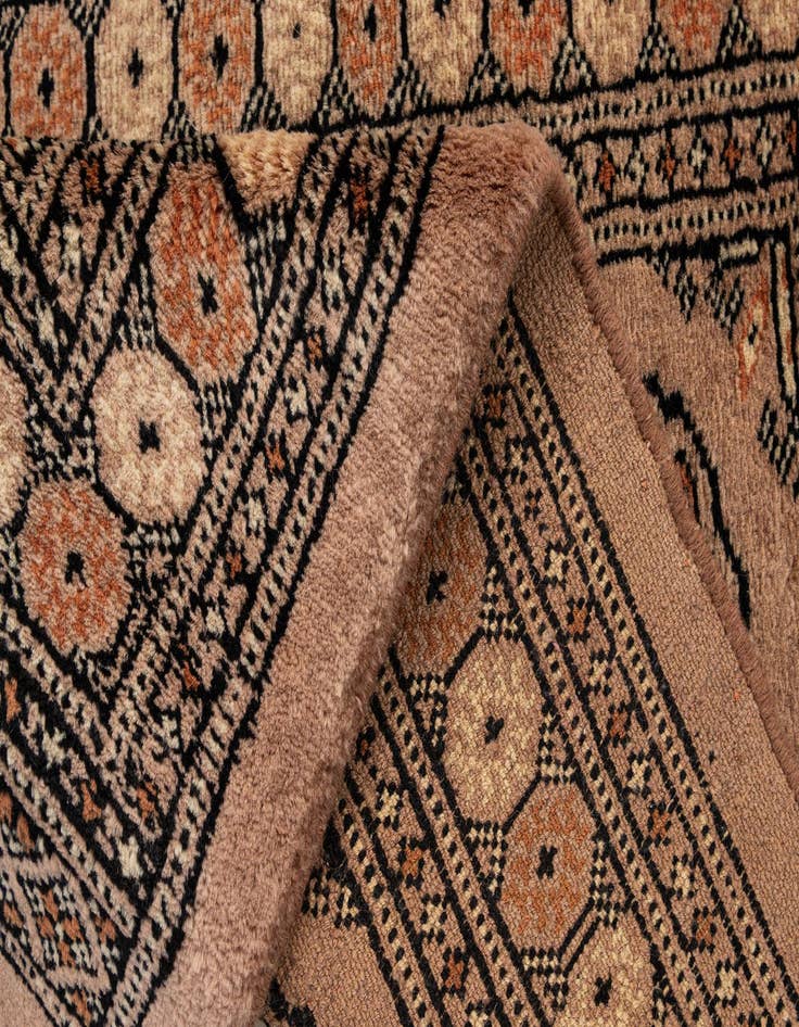 Detail image of  2' 2 x 3' 2  Hand Knotted Torkaman Persian Wool Rug