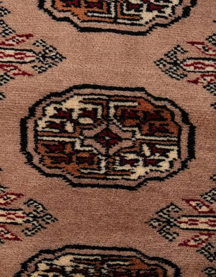 Detail image of  2' 2 x 3' 1  Hand Knotted Torkaman Persian Wool Rug