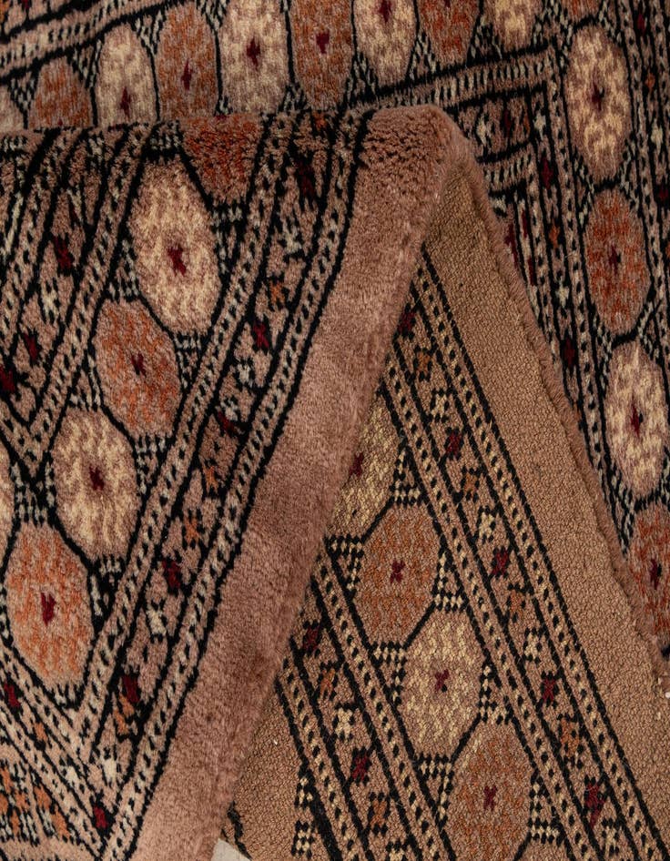 Detail image of  2' 2 x 3' 1  Hand Knotted Torkaman Persian Wool Rug