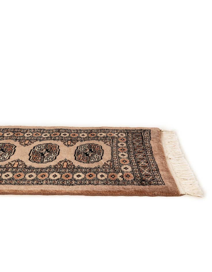 Detail image of  2' x 3'  Hand Knotted Torkaman Persian Wool Rug