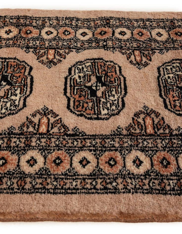 Detail image of  2' x 3'  Hand Knotted Torkaman Persian Wool Rug