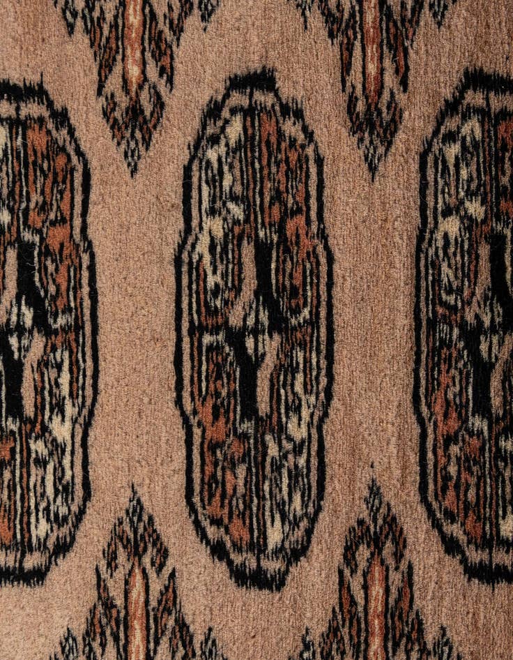 Detail image of  2' x 3'  Hand Knotted Torkaman Persian Wool Rug