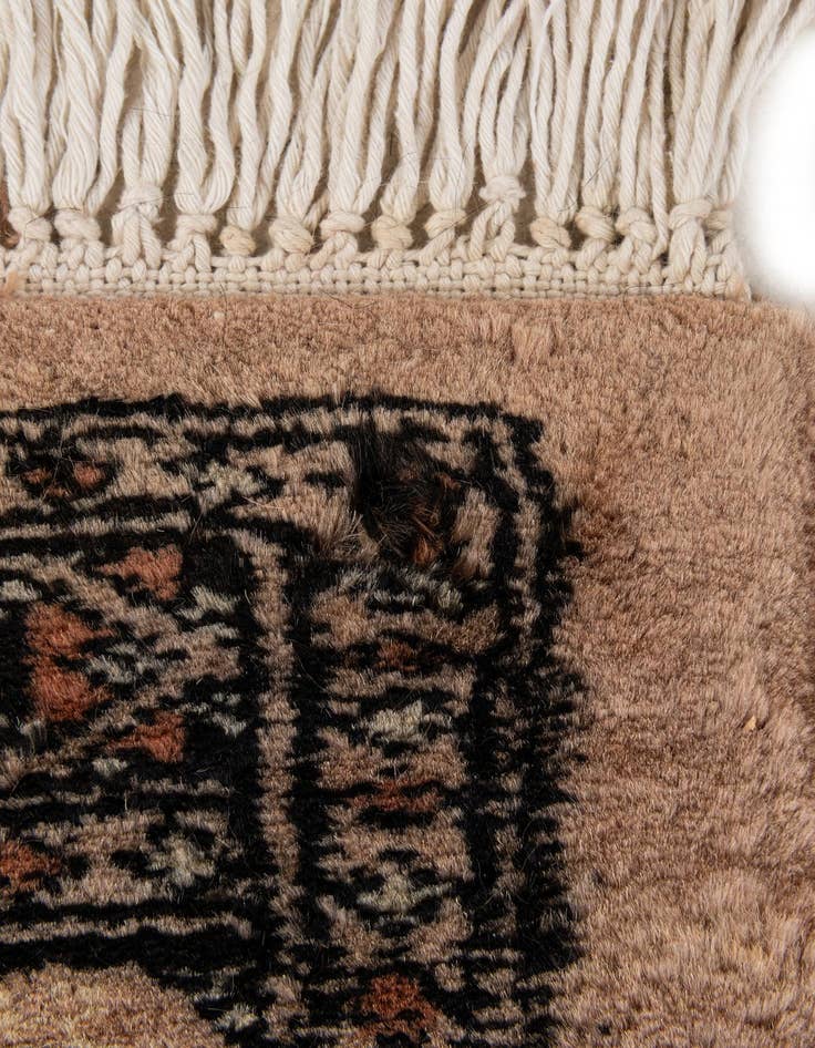 Detail image of  2' x 3'  Hand Knotted Torkaman Persian Wool Rug