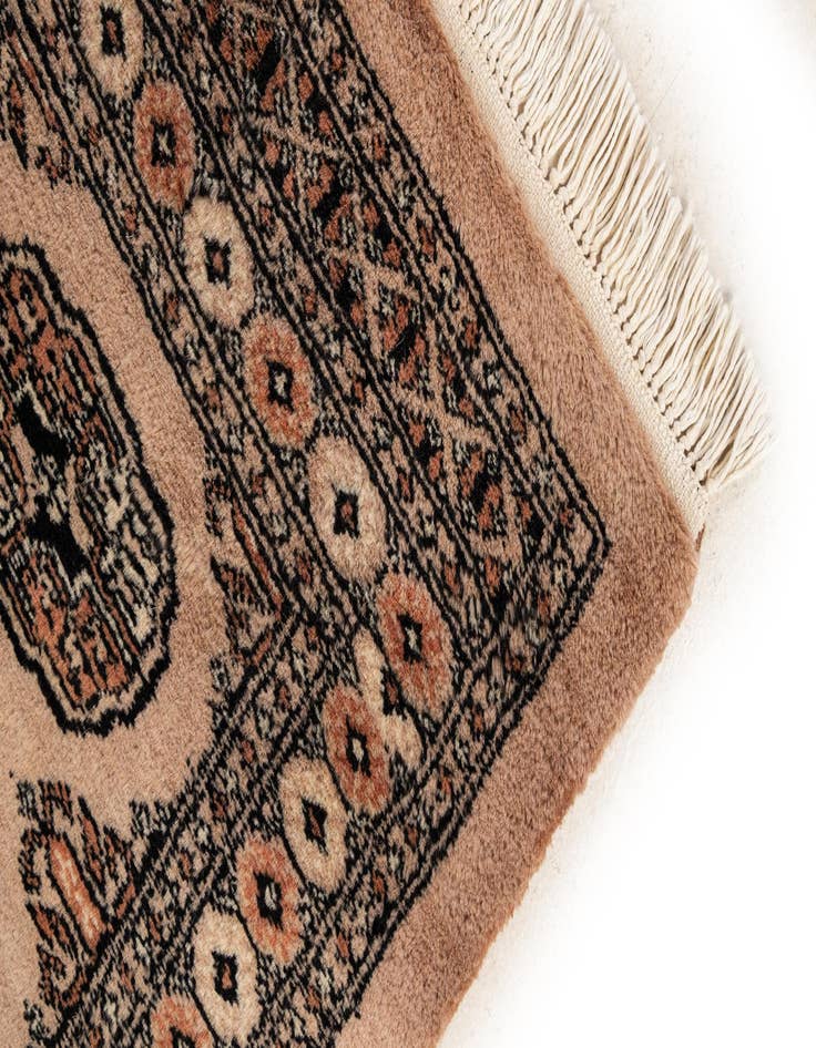 Detail image of  2' x 3'  Hand Knotted Torkaman Persian Wool Rug