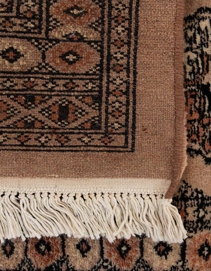 Detail image of  2' x 3'  Hand Knotted Torkaman Persian Wool Rug