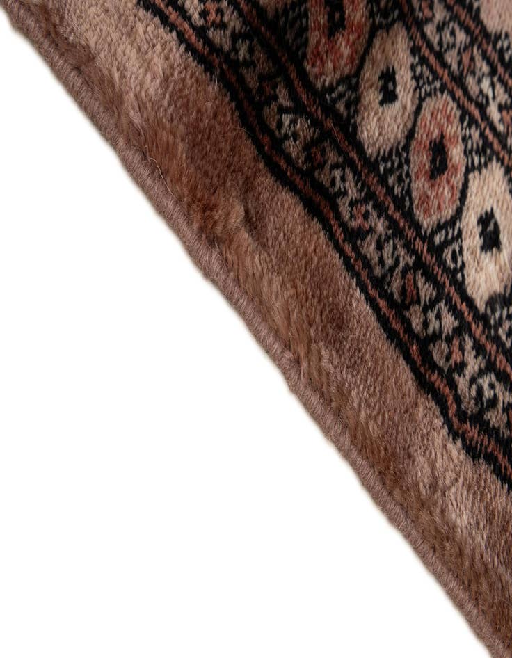 Detail image of  3' 2 x 4' 9  Hand Knotted Torkaman Persian Wool Rug