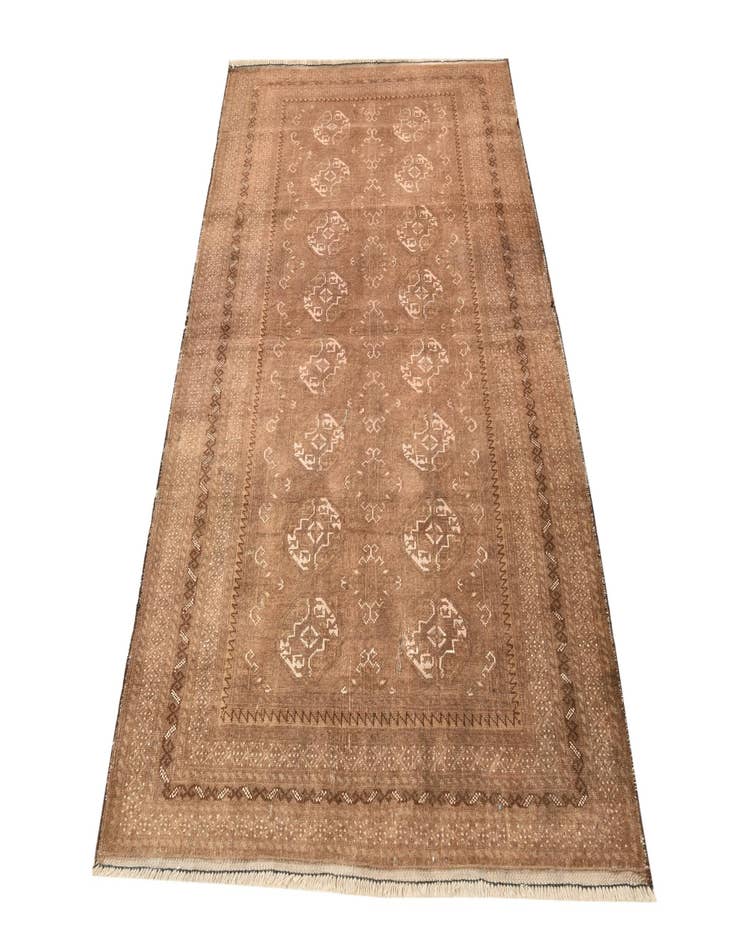 Detail image of  3' 10 x 6' 2  Hand Knotted Torkaman Persian Wool Rug