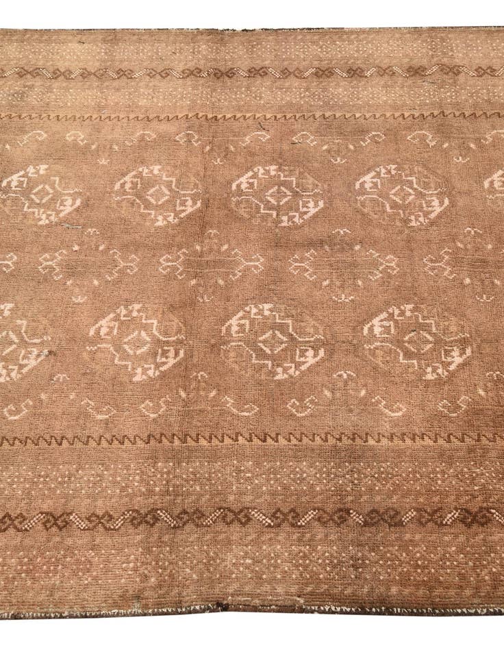 Detail image of  3' 10 x 6' 2  Hand Knotted Torkaman Persian Wool Rug