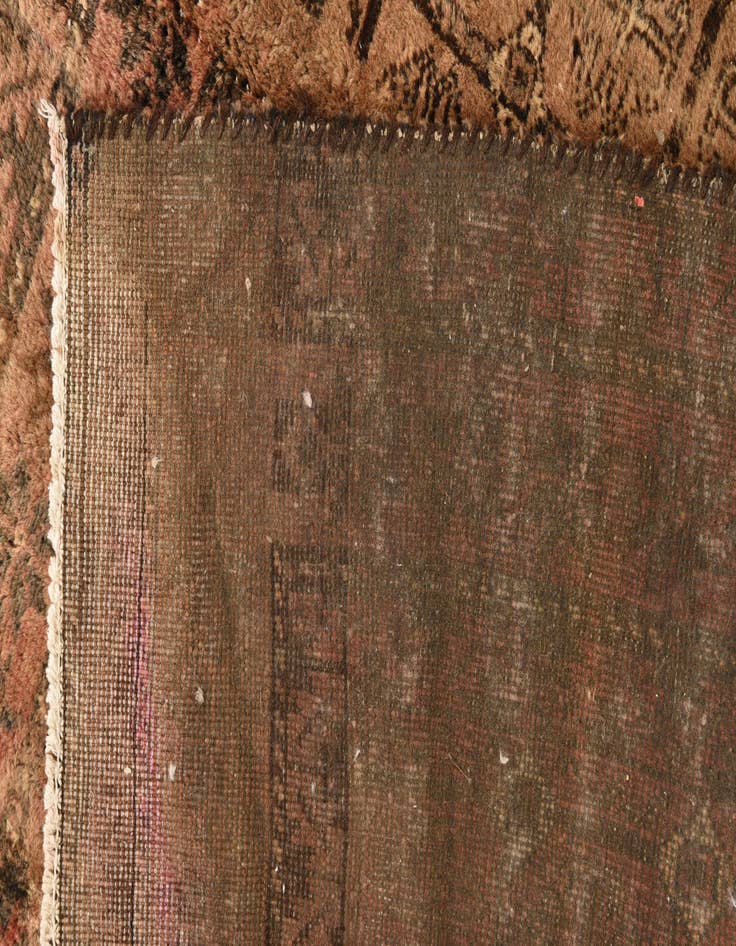 Detail image of  3' 5 x 4' 5  Hand Knotted Torkaman Persian Wool Rug